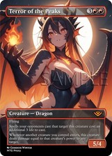 MTG - Terror of the Peaks - Fan Art Borderless Fullart Style - EDH / Playtest