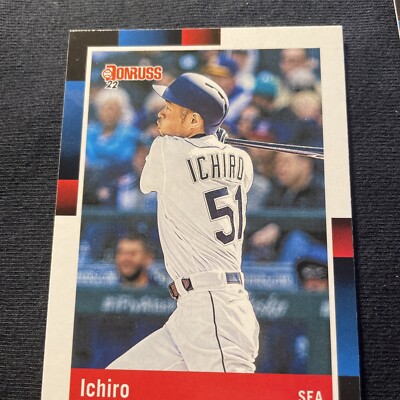 2022 Donruss Ichiro Red Parallel Ichi Nickname Variation SP + base
