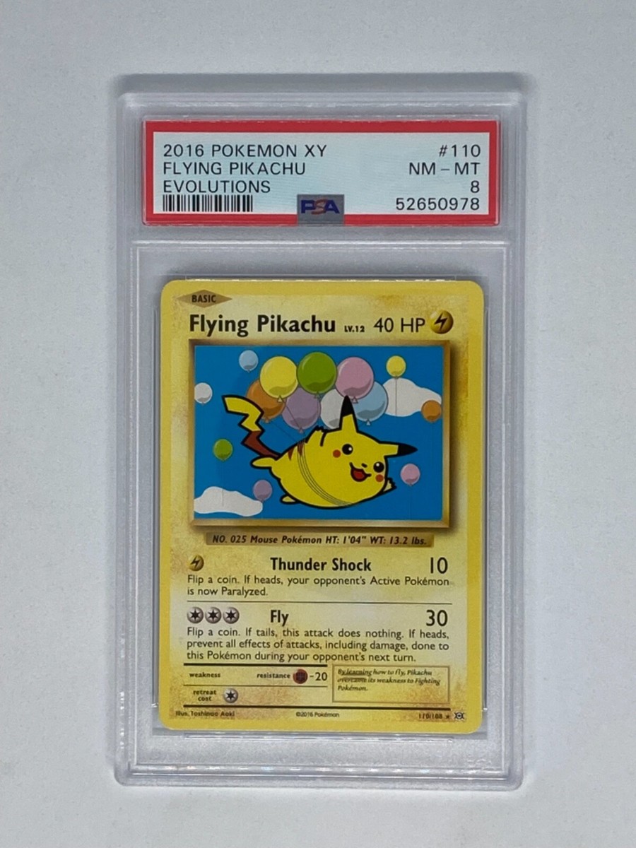 2016 Pokemon XY Evolutions Flying Pikachu 110/108 PSA 8 | eBay