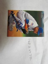 1998 Fleer Edgardo Alfonzo SIGNED BASEBALL CARD 