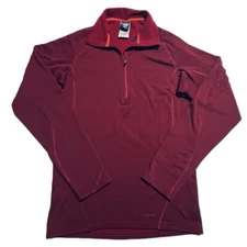 Vintage Patagonia Capilene Mens Small Base Layer Pullover 1/4 Zip Burgundy USA