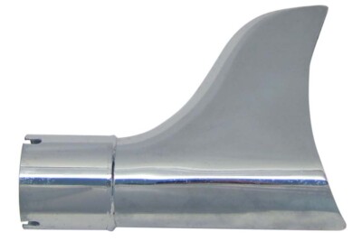 Chrome Fishtail Tip Set for 1-3/4 Muffler for Harley Davidson by V