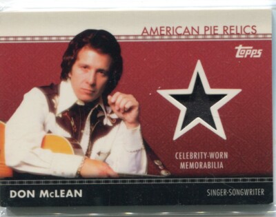 2011 Topps American Pie - DON McLEAN - Worn Memorabilia Relic