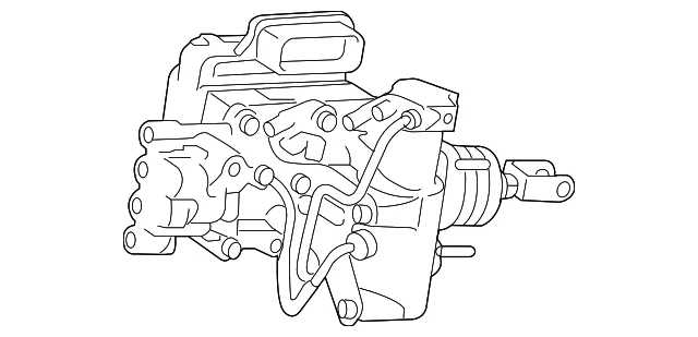 Genuine Toyota Prius Brake Master Cylinder ABS Actuator Assembly 47050-47150 - Imagen 2 de 3
