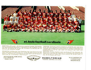 1973 ST. LOUIS CARDINALS 8X10 TEAM PHOTO NFL FOOTBALL MISSOURI USA HART BAKKEN | eBay