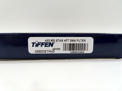 New Tiffen 4x5.65'' 4 Point 3mm (4PT) Grid Star Effect Filter MFR #45650STR43