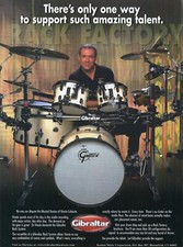 2002 Print Ad of Gibraltar Drum Rack System w...