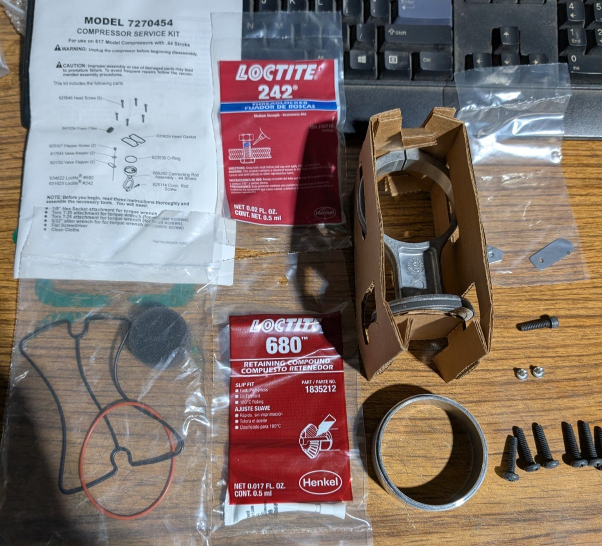 Thomas Compressor Pump Rebuild Kit SK61732  617CA32 629 607 FAST SHIP! !96