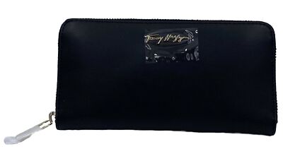 Tommy Hilfiger Element Large Zip Around Wallet Geldbörse Black Schwarz