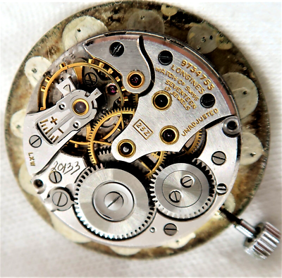 LONGINES 23Z, 17j Manual Wind RUNNER WATCH MOVEMENT USED PARTS, MM
