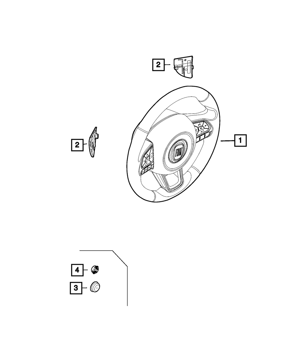 Genuine Mopar Steering Wheel 68292870AA