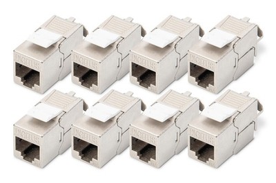 Digitus Keystone module Cat-6A Shielded - 8 pieces - RJ45 socket - 500 MHz 10GBa