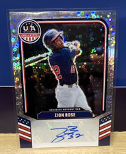 Panini 2026 Stars & Stripes Zion Rose #CNT-ZR Collegiate Nat'l Prizm Autograph