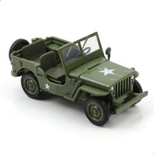 Modellino auto Jeep Willys MB 1/43 veicolo militare fuoristrada metallo pressofuso M