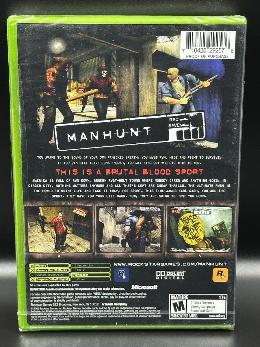 Manhunt (Microsoft Xbox, 2004) for sale online | eBay