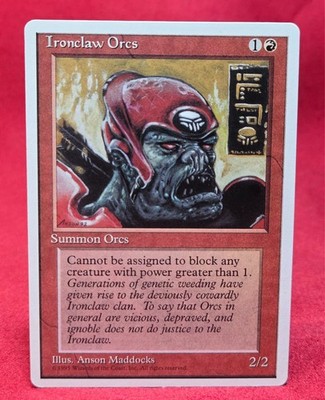 Ironclaw Orcs Fourth 4th Edition English Magic The Gathering MTG - NM
