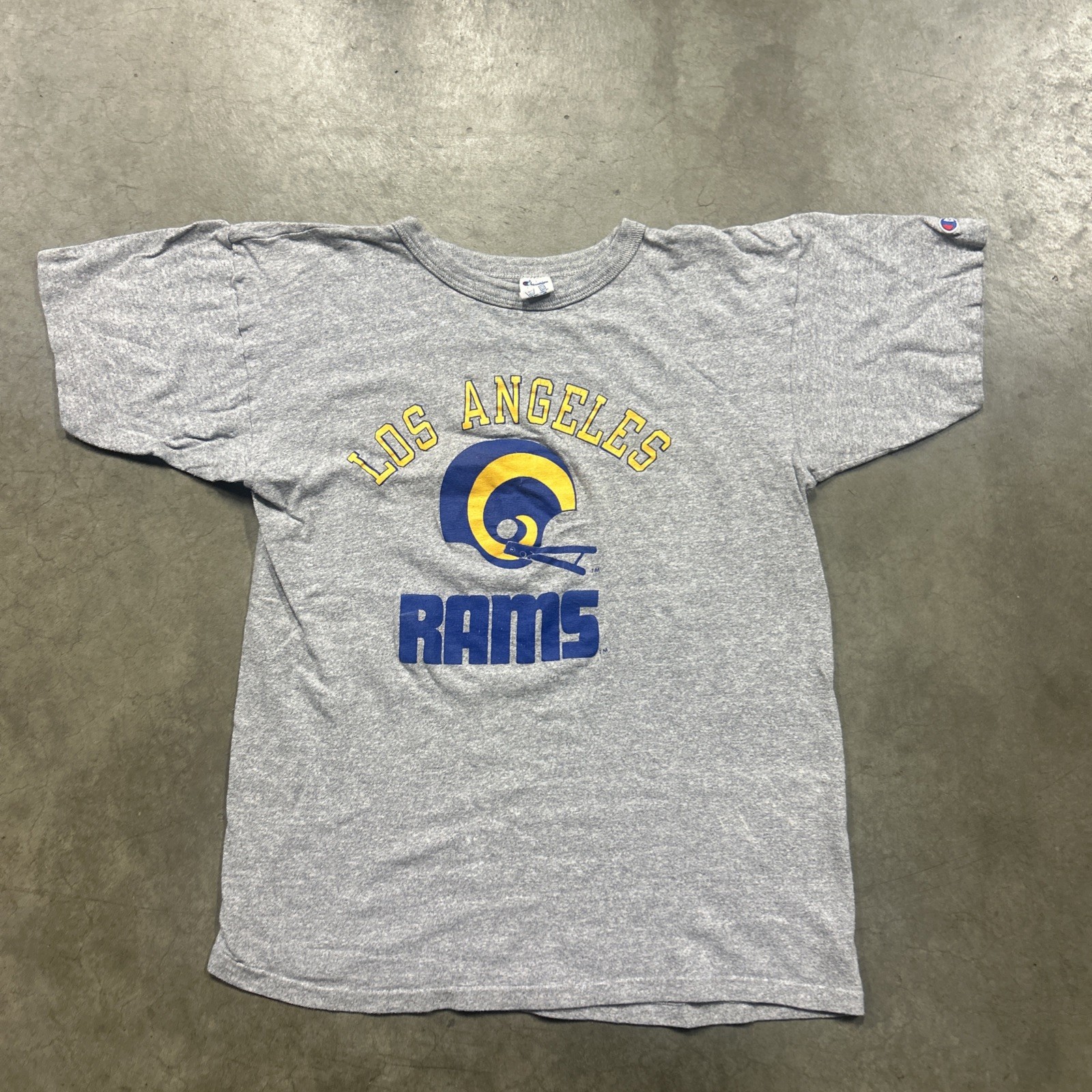 Vintage 80s Champion Los Angeles Rams NFL T-Shirt L Single Stitch Made in USA