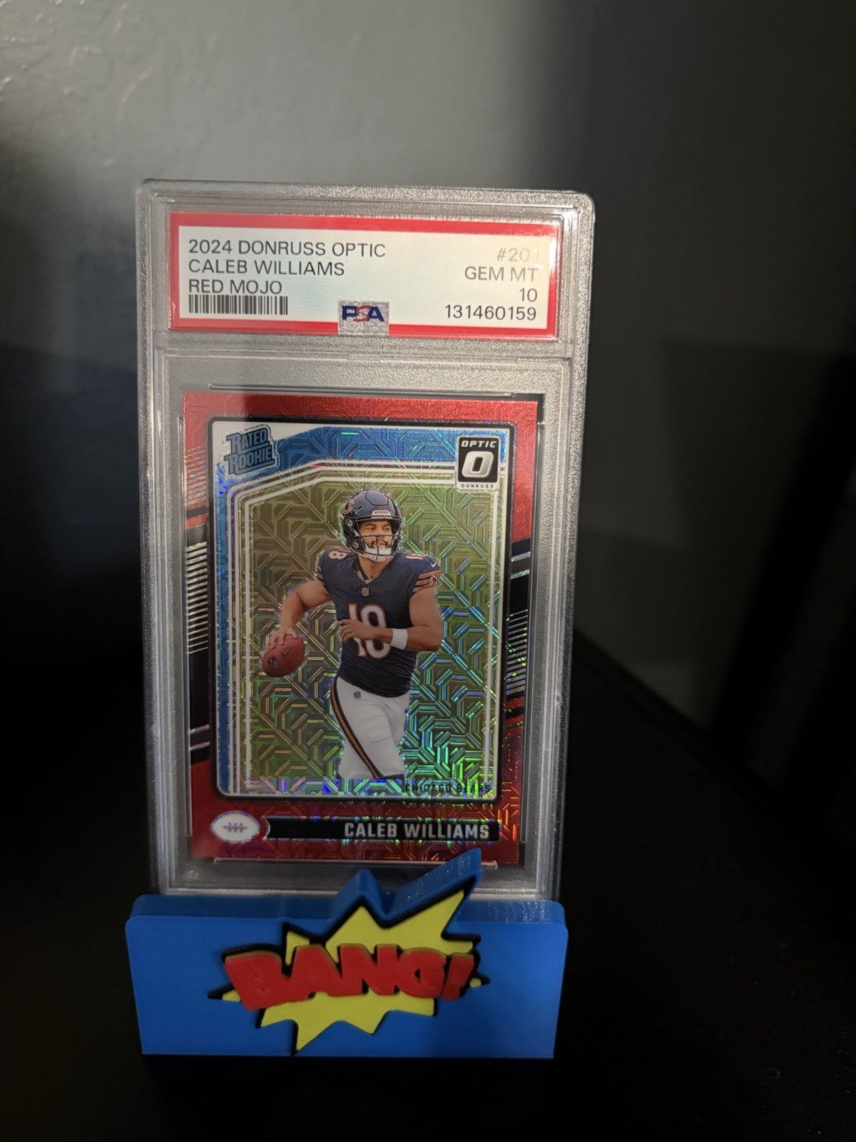 2024 PANINI DONRUSS OPTIC RED MOJO #201 CALEB WILLIAMS ROOKIE RC PSA 10