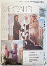 McCall's 3940 Children s Costumes Sewing Patterns Size S 5-6 Halloween