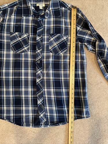 Cherokee Kids Shirt Plaid Red Blue Long Sleeve Button Up Size X Large Two Tops - Picture 15 of 24