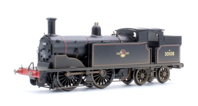 DAMPFLOK R2506 BR SCHWARZ 0-4-4T KLASSE M7 #30108 SPUR ''OO'' VON HORNBY * VERWITTERT