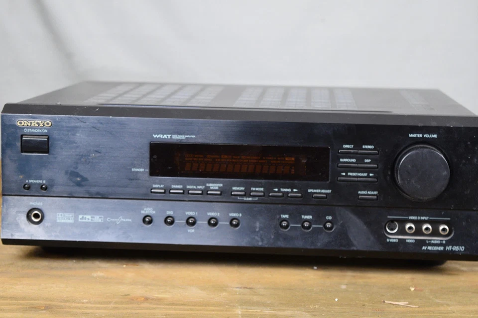 Onkyo HT-R510 AV Receiver Black Dolby Digital DTS WRAT Surround Home Theater - Image 3 of 4
