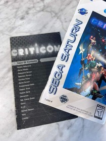 Criticom Sega Saturn MANUAL ONLY (Cover separated missing back) MO12726