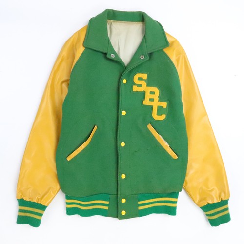 Vintage SBC Wool Varsity Letterman Jacket Size Small