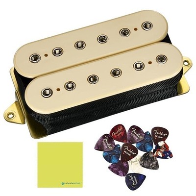 DiMarzio Super Distortion Humbucker Pickup DP100CR, Cream Bundle with 12x Fen...