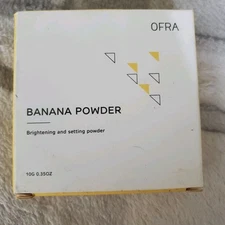 Ofra Banana Brightening and Setting Pressed Powder. 0.35 oz/10g Full size NIB