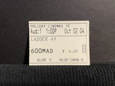 Vintage Movie Ticket Stub Ladder 49
