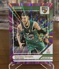 Deividas Sirvydis Purple Laser /99 Panini Donruss 2024-25 EuroLeague #5 Zalgiris