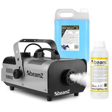 BeamZ Smoke Machine with Remote Control, FSMF5D 5L Fluid & Cleaner - S900