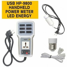 Handheld HP-9800 LED Energy Saving Lamp Tester USB Detector Power Meter Analyzer