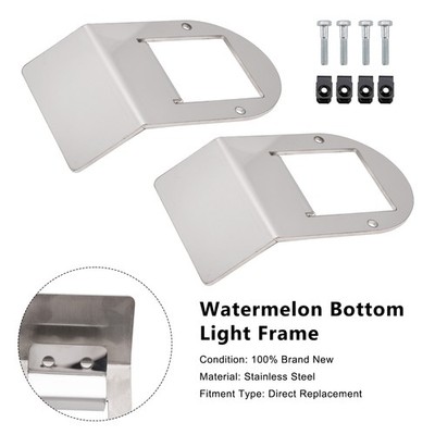 2PCS Watermelon Under Glow Frame Bracket Universal Clamp Style Mount Fits Truck