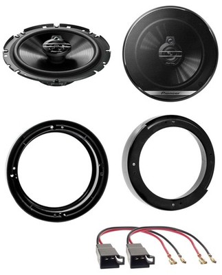 Pioneer 3 Way 300 Watt 16.5cm Speakers for VW Fox Lupo Polo Front Door Car Bo