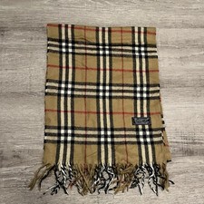 Burberry Schal Lammwolle Beige 160cm Vintage