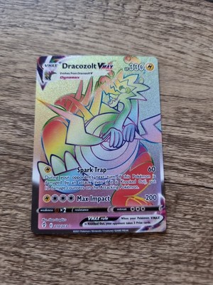 Pokémon TCG Dracozolt Vmax Evolving Skies 210/203 Rainbow Rare