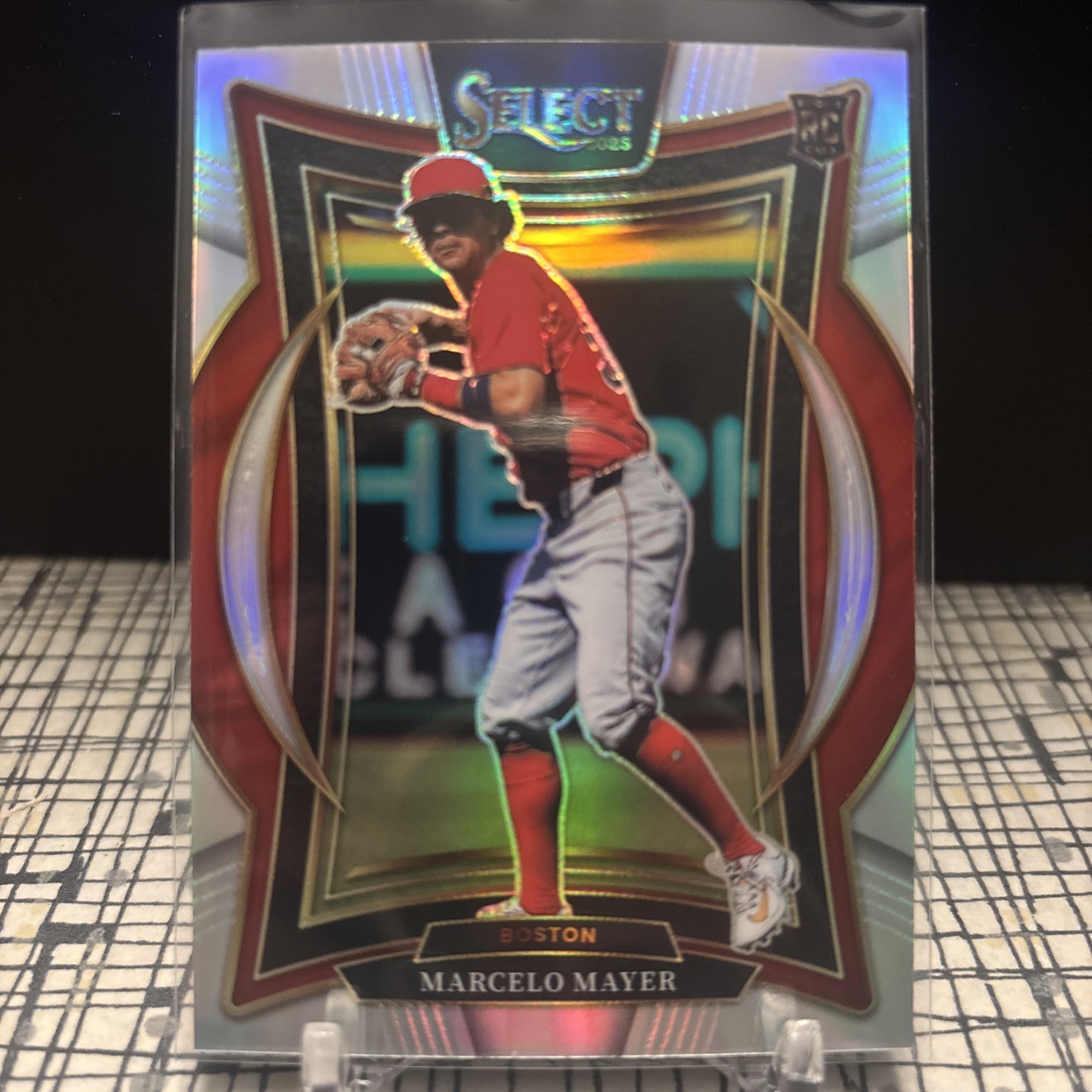 Marcelo Mayer 2025 Panini Select - Concourse #31 Silver Prizm RC Red Sox