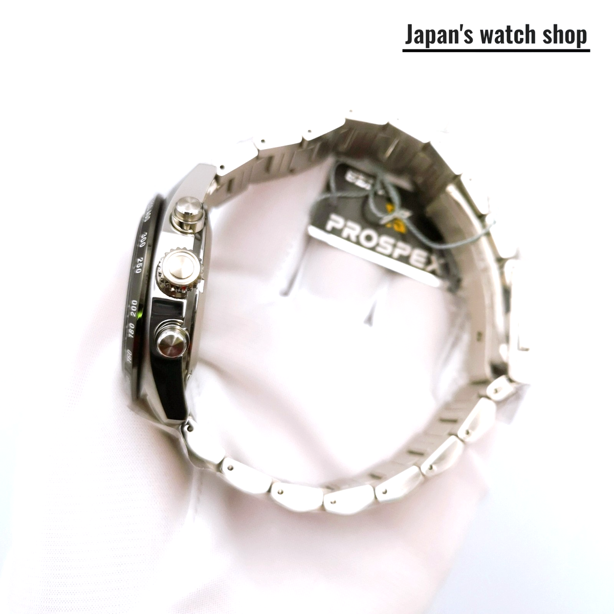 SEIKO PROSPEX SPEEDTIMER SBDL085 White Solar Chronograph