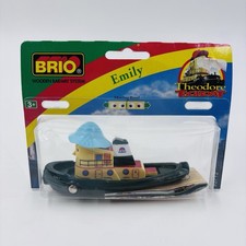 Theodore Tugboat Brio Wooden Railway Emily Tugboat w/ Moving Eyes 32712 1989