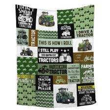 Tractor Blanket Farm Harvester Blankets,Tractor Throw Blanket Gifts for Girls...