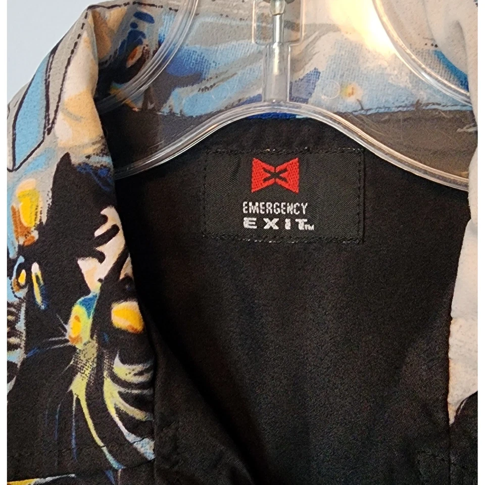 Camisa Emergency Exit Anime Manga Gráfica Manga Larga Abotonada Niños L 90s Vash? Foto 2 de 4