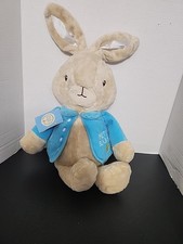 Beatrix Potter Peter Rabbit Plush With Tags 2016 12 Inch With Blue Coat 