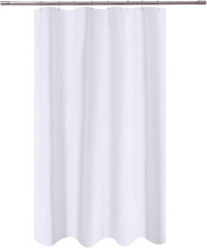 N Y HOME Fabric Shower Curtain Liner 48 X 72 Inches Bath Stall Size, Hotel Quali