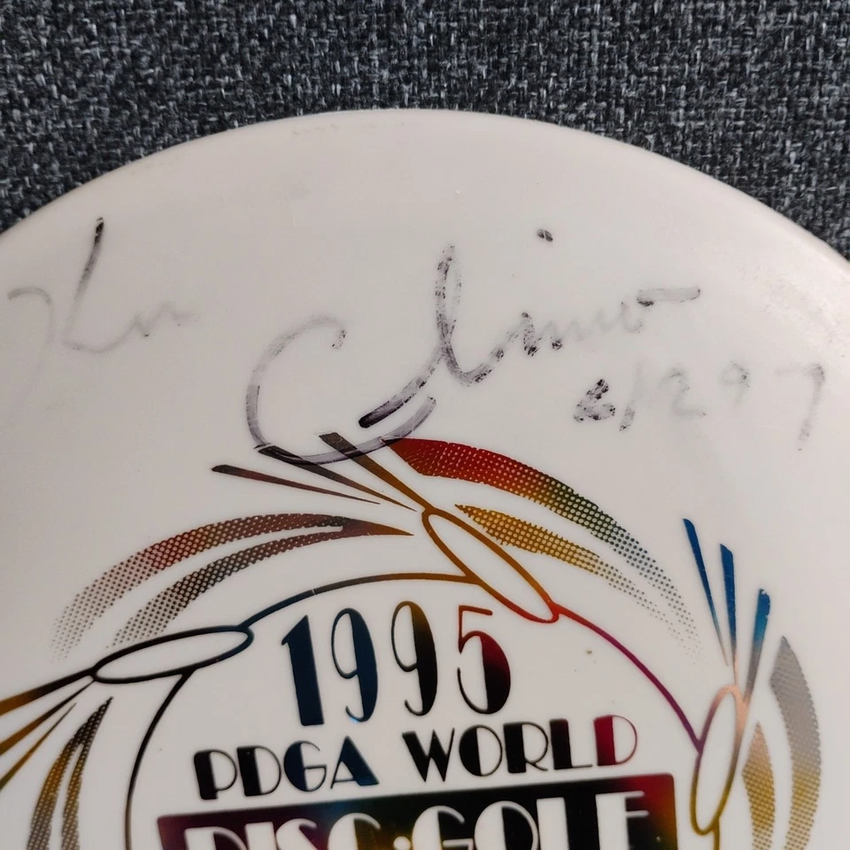 HISTORIC Innova Disc Golf 1995 Ken Climo Autographed DX Viper 148g Pen Ontario - Image 2 of 4