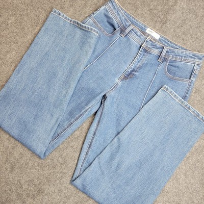 Oat Jeans Womens 8/29 Blue Medium Wash Stretch Straight Leg Boho Indie Weekend