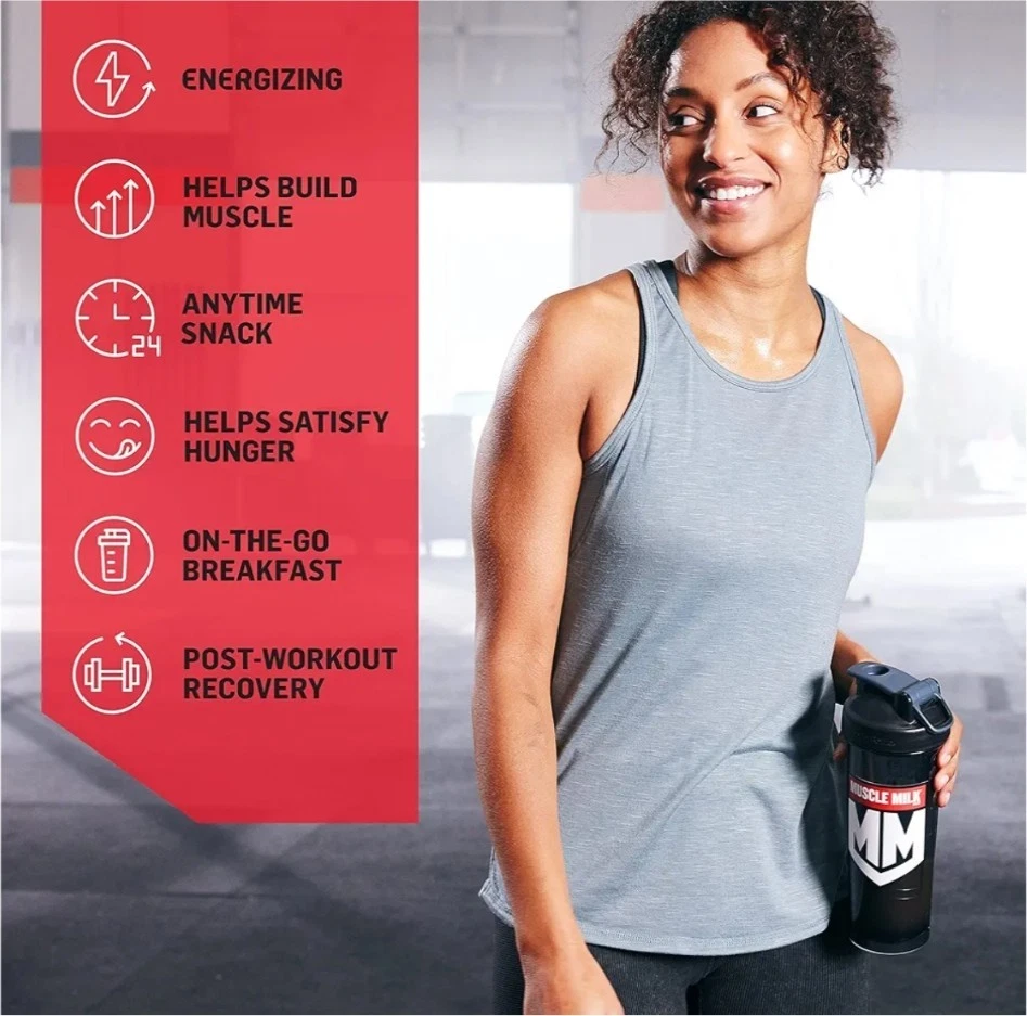 Muscle Milk Pro Series Proteína en Polvo, Vainilla Intensa 50g Proteína 2lbs Exp12/25 Foto 4 de 4