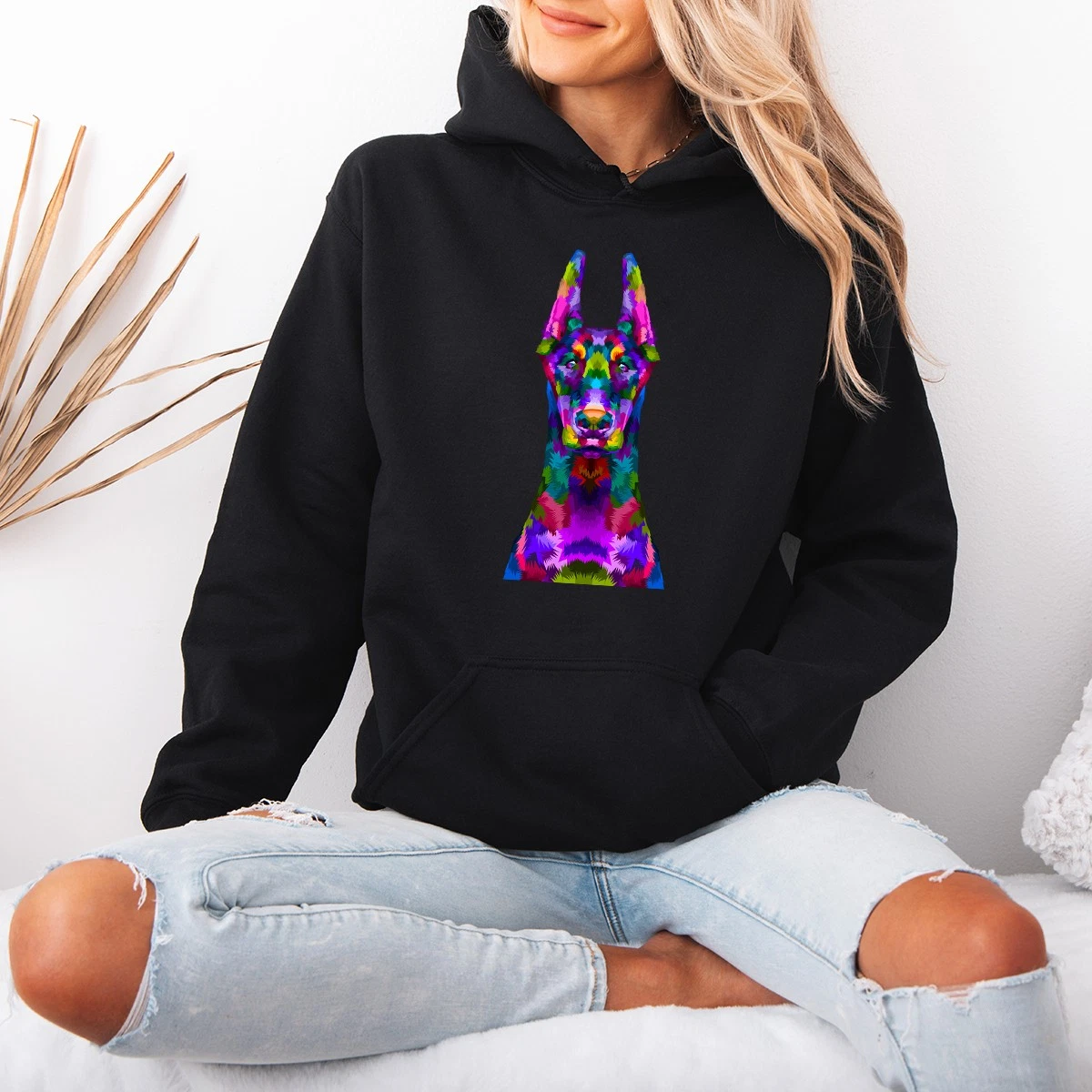 Life Is Better With A Womens Hoodie Doberman Pinscher Dog Owner