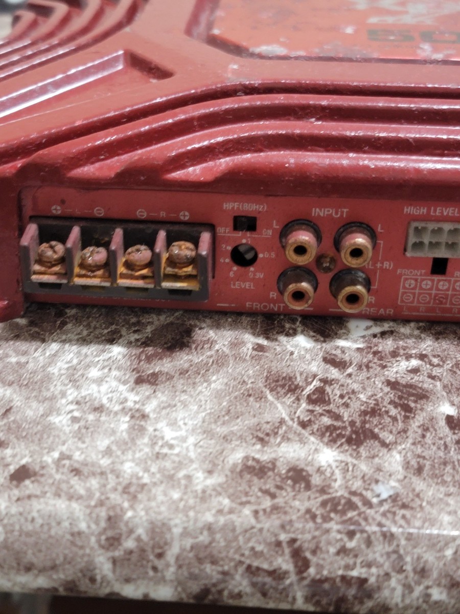 Sony XM-504Z 4-Channel Car Amplifier Subwoofer Amplifier 500 Watt